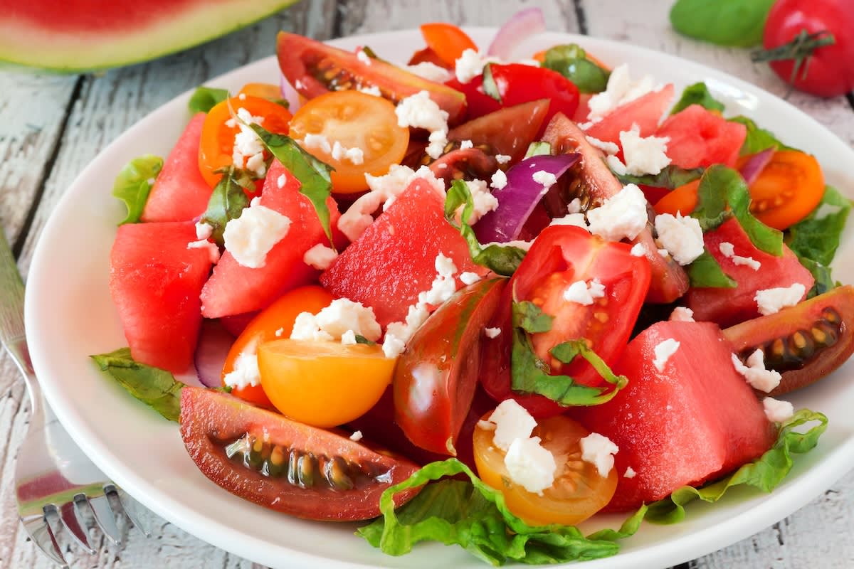 watermelon tomato salad